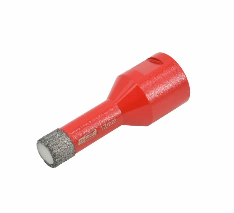 Awtools, M14 8 mm, corona diamantada, para perforaciones precisas en gres porcelánico y mármol, alta precisión sin astillas, uso profesional, compatible con amoladora angular, metálica