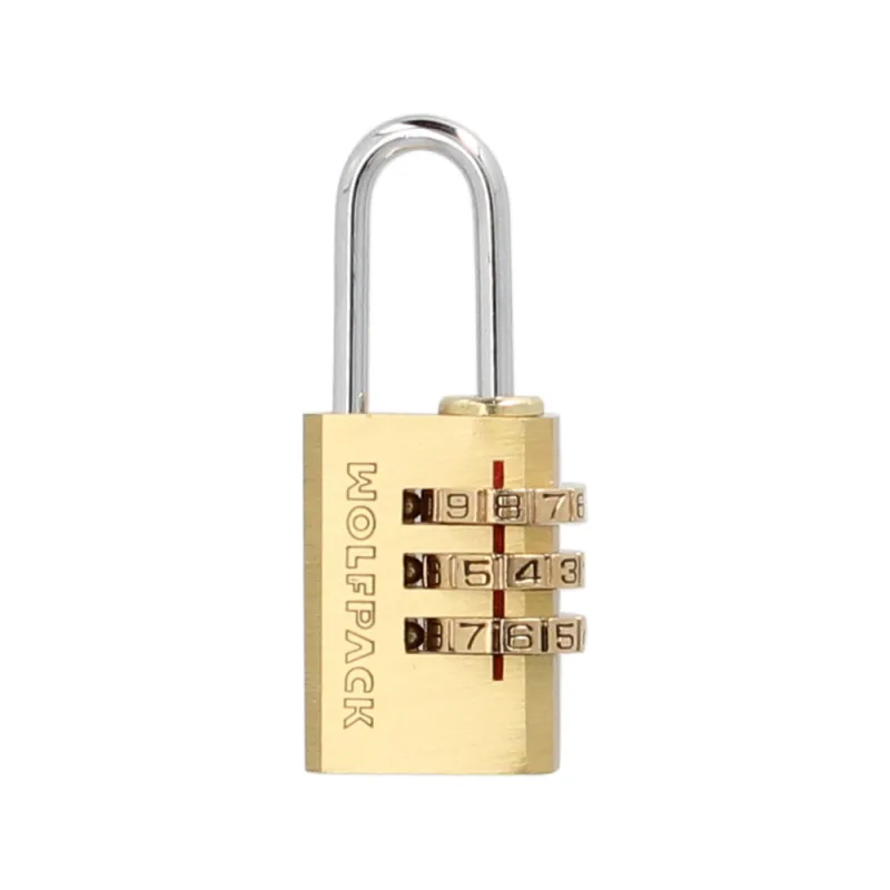 WOLFPACK LINEA PROFESIONAL Candado Combinación Laton 22 mm. 3 dígitos