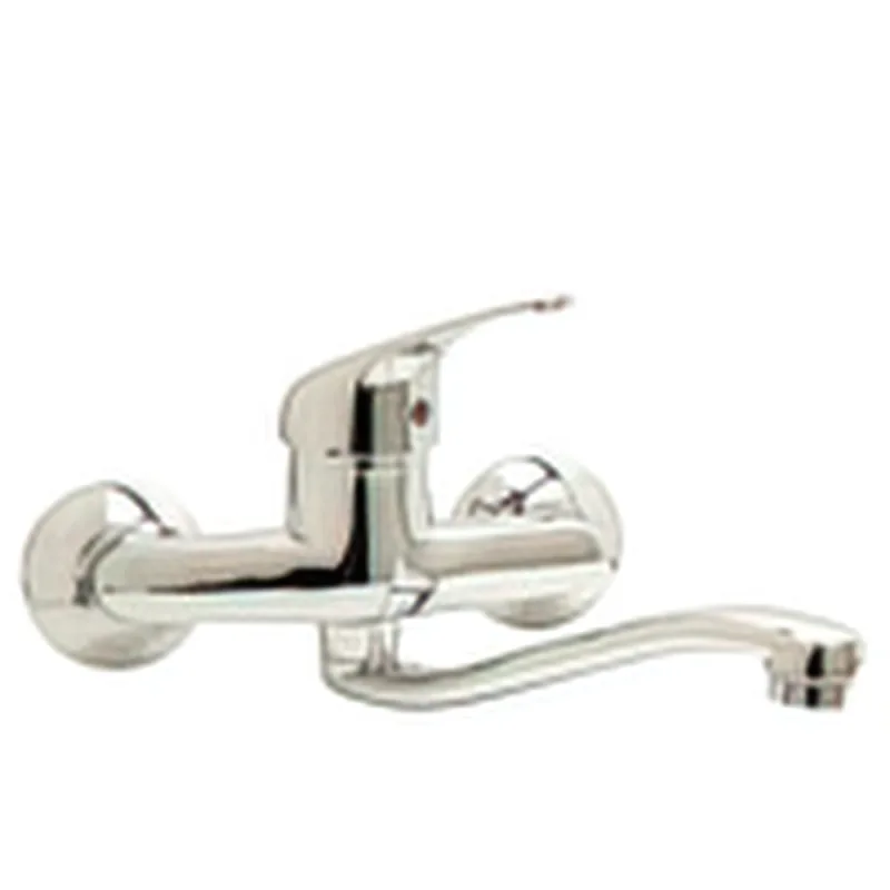 WOLFPACK LINEA PROFESIONAL - Monomando Fregadero Pared Horizontal. Con cartucho ceramico Ø 40 mm.