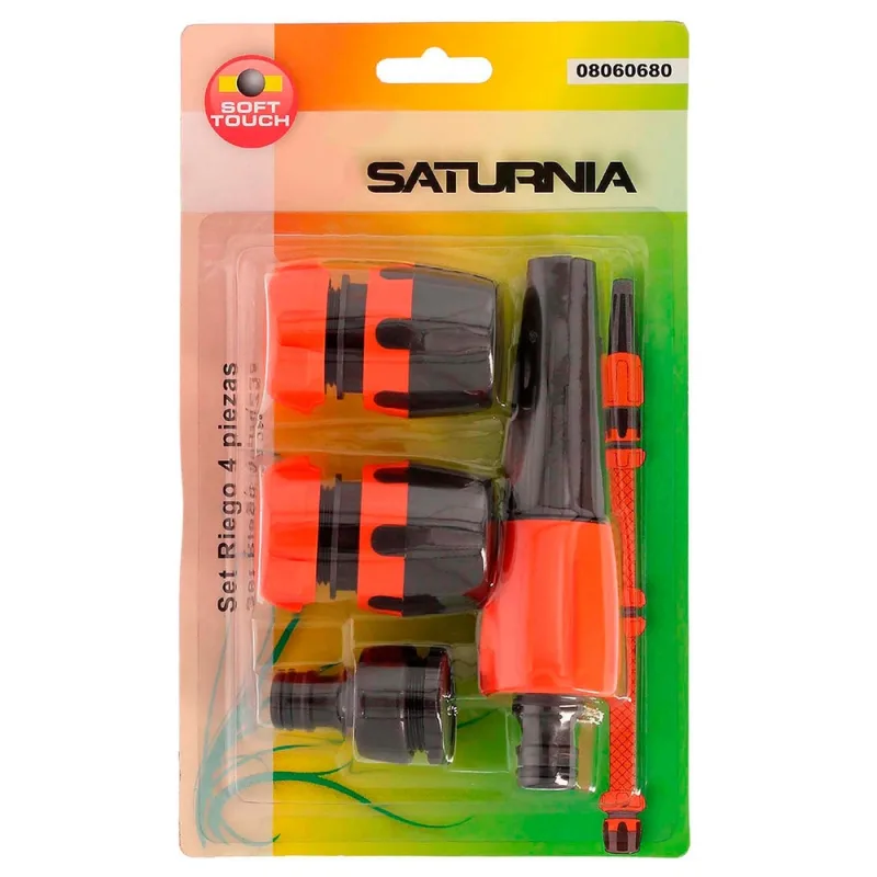 SATURNIA - Set Riego Soft Touch 4 Piezas