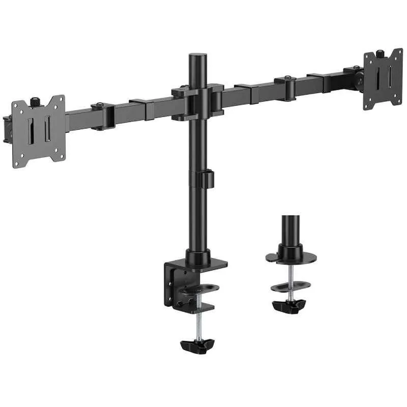Soporte de Mesa AISENS DT35TSR-359 Negro Giratorio para 2 Monitores 17-35"/20kg por Brazo