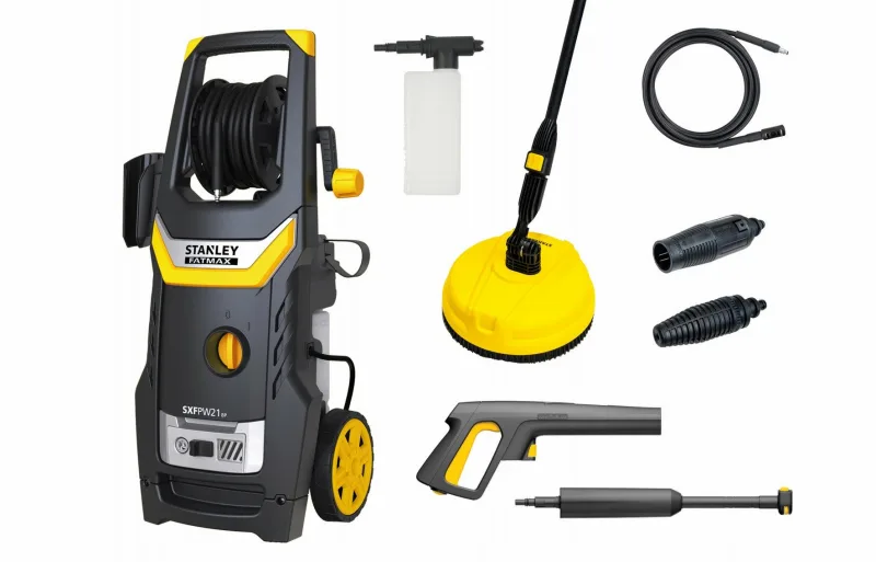 Hidrolimpiadora Stanley Fatmax SXFPW21MPE 2100W - 160 bar, 450 l/h, con Limpiador de Patios