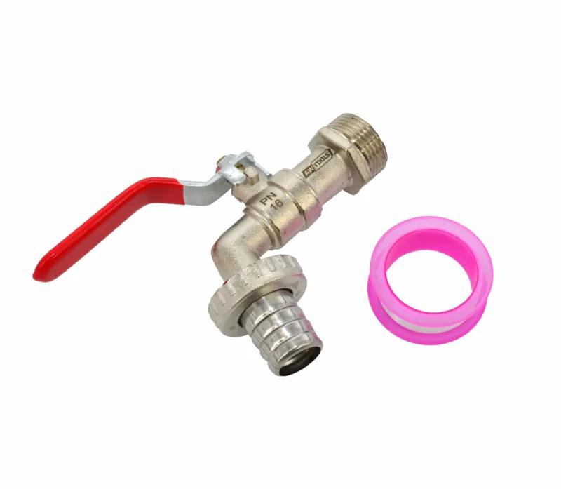 Awtools kran ogrodowy cynk niklowany 3/4" gwint zewnętrzny 3/4"