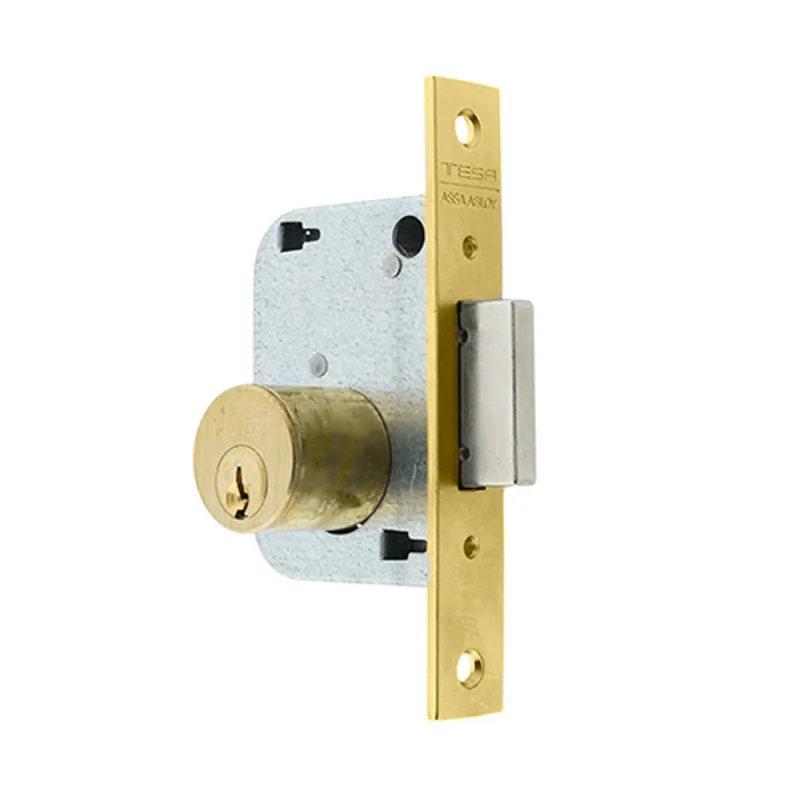 Tesa Assa Abloy 200140HL Cerradura De Embutir Para Puertas De Madera Bronce (Latonado) Entrada 40 mm 2001