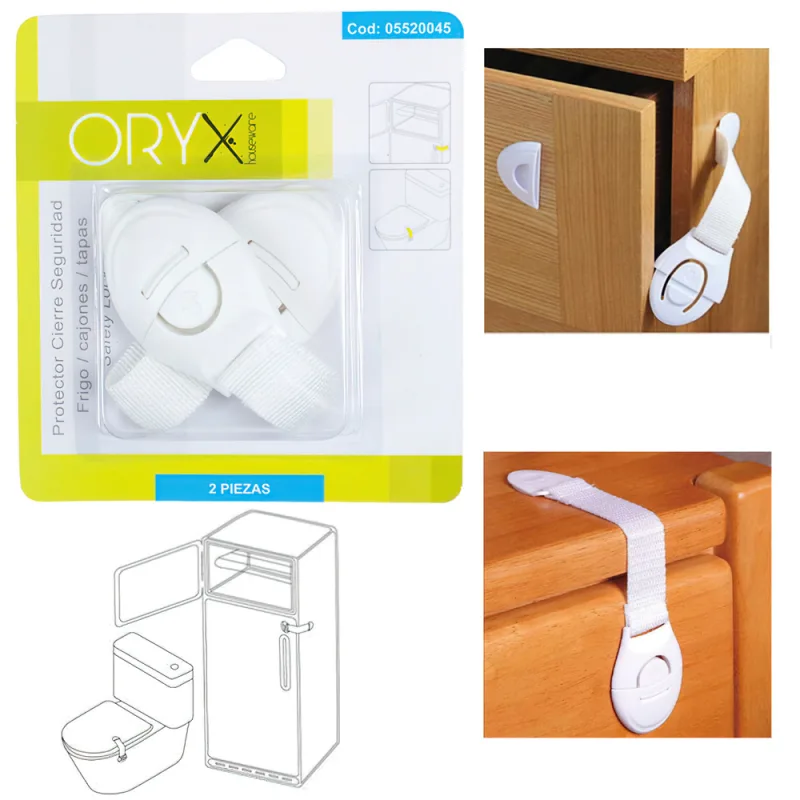 Protector cierre seguridad frigorífico / cajon (bister 2 piezas)