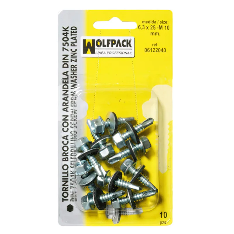 WOLFPACK LINEA PROFESIONAL Tornillo Broca 4,8x19-8 mm. (20 Piezas)
