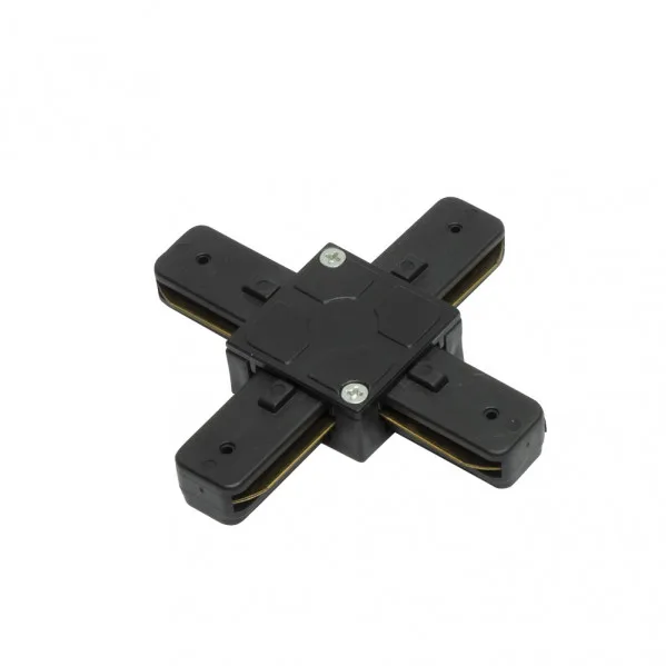 Conector en x pindal negro 2 hilos 1,5x9,5x9,5 cm