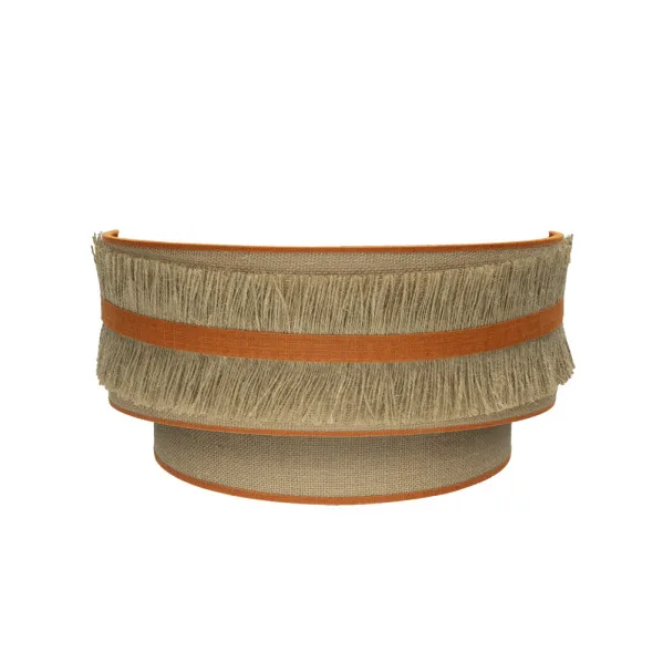 Aplique natalia 1xe27 saco-naranja 17x30x15 cm