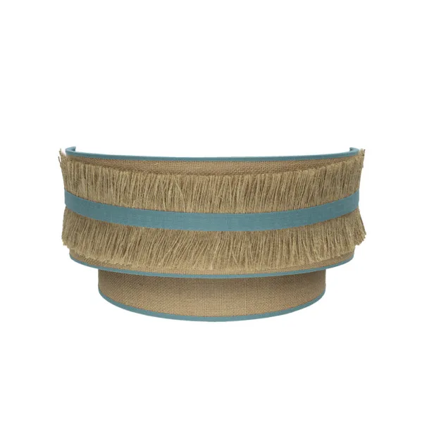 Aplique natalia 1xe27 saco-turquesa 17x30x15 cm