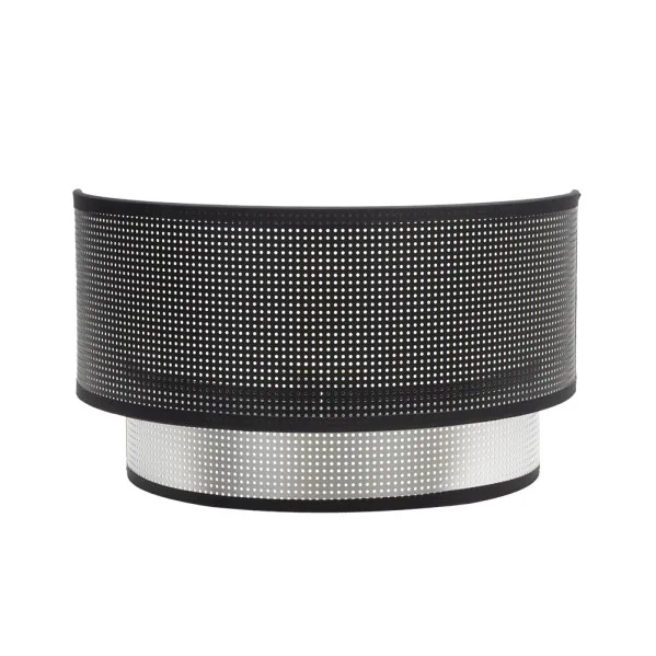 Aplique anastasia 1xe27 negro-plata 17x30x15 cm