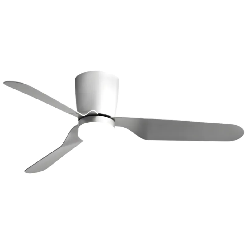 Ventilador de techo DC, Kochi, 132D 2025 con 3 aspas plata en níquel, 18W, 6 velocidades, luz LED 3000K-4000K-6000K, mando a distancia y temporizador