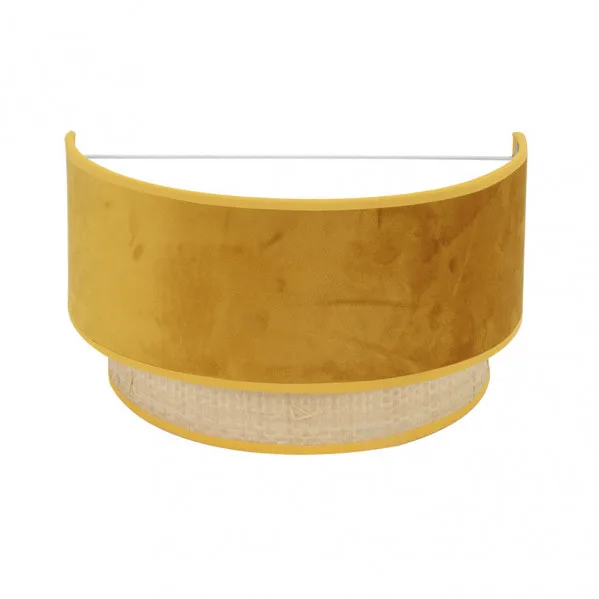 Aplique reyes 1xe27 natural/yema 17x30x16 cm