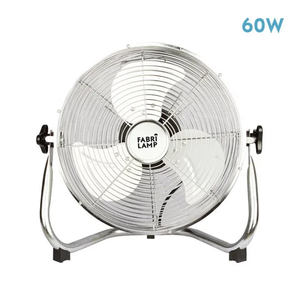 FABRILAMP Ventilador Industrial Libis 60w Cromo 40d 3 Velocidades 44x48,5x27,5 Cm