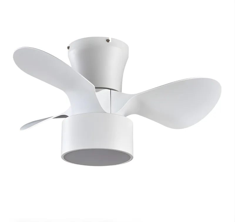 Ventilador de techo DC, Kos, 60D con 3 aspas blancas, 24W, 6 velocidades, luz LED 2390 lm 3000K 4500K 6000K, mando a distancia, memoria y temporizador, color blanco