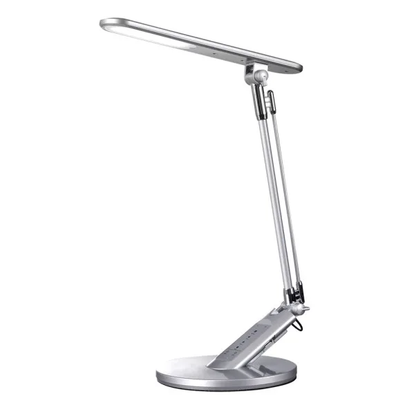 FABRILAMP Flexo Clase 7w 3000-4500-6000k Plata 595lm Puerto Usb Temporizador,tactil,int.reg,40x19x32,5cm