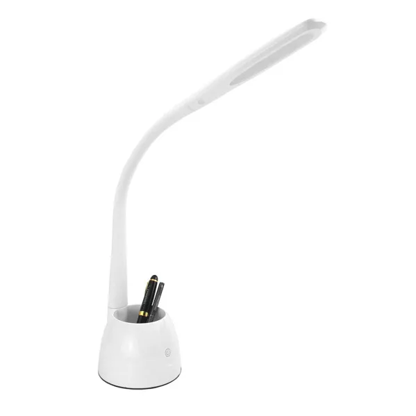 FABRILAMP Flexo Cobain Blanco 8w 595lm 5000k Reg.inten.tacti L Flexible Orientable Portalapices 40x11,5x22,5 Cm