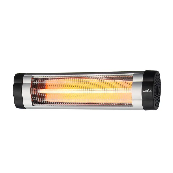 Calefactor exterior cuarzo austral 2500w neg/cr infrar rojo pie/pared termost.reg.20x87x8,5cm