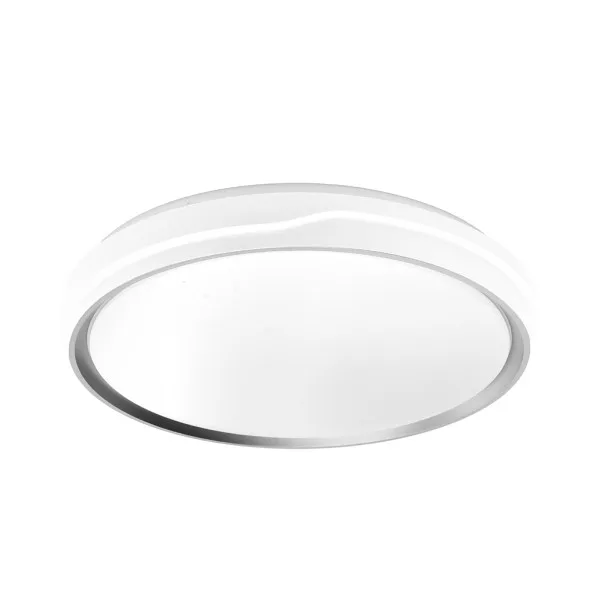 Plafon anuar 60w 3000-4200-6500k blanco/plata 7,5x50x50cm 5400lm c/remoto y memoria