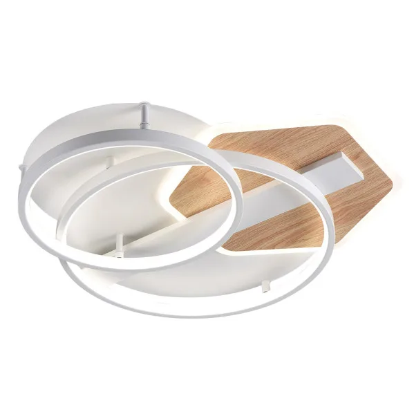 Plafon trofa blanco/haya 120w 3000-4000-6000k 9x50 x50cm 10200lm c/remoto