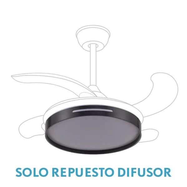 Difusor ventilador mbatis negro