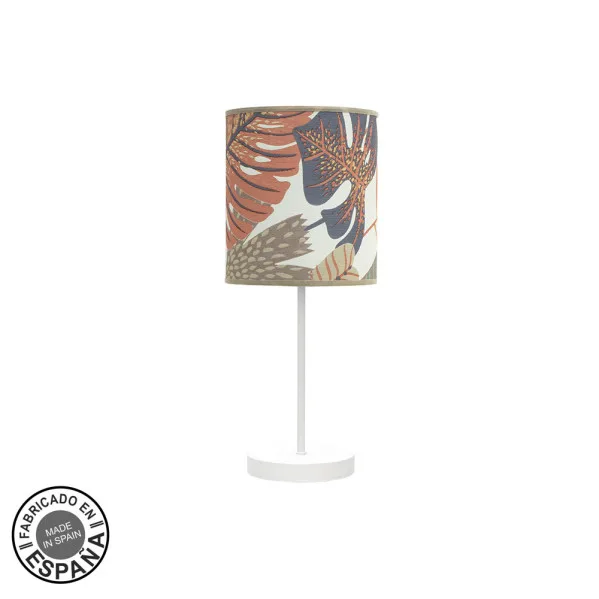 FABRILAMP Lámpara de sobremesa pequeña Etiopia 1xe14 Blanco/estampado