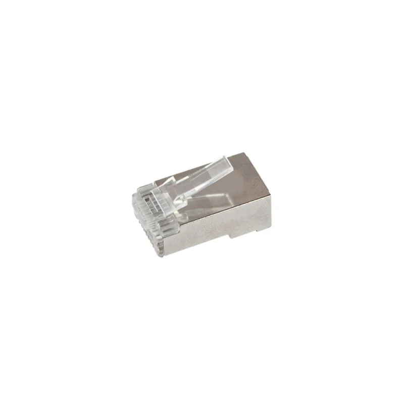 LogiLink STP - Conector RJ45 (cat. 6, apantallado, 50 unidades, para cable de 4,8-6,5 mm)