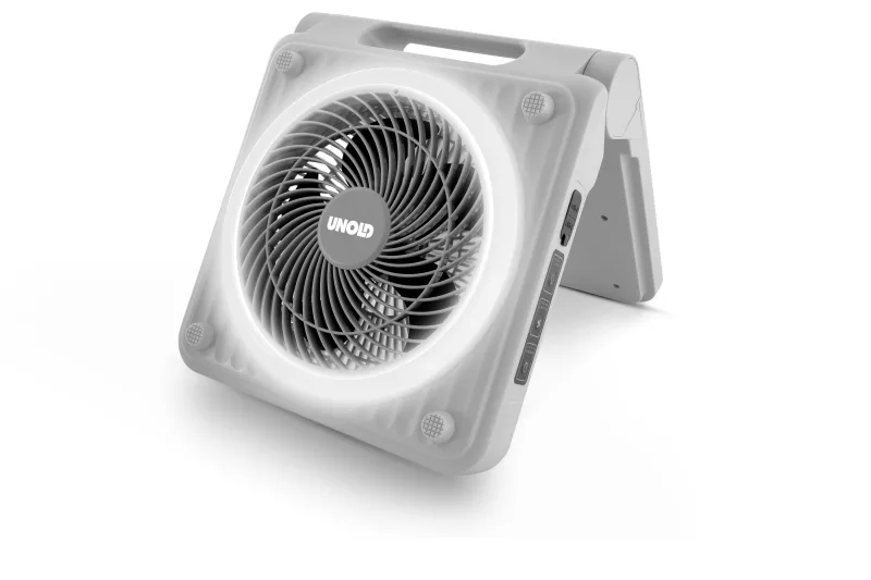Unold Solarventilator Camping 86517 Gris 20 cm Ventilador de mano