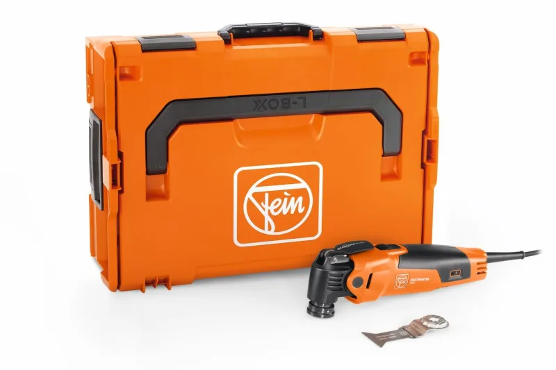 FEIN Multimaster MM 500 Plus, MultiTool con hoja de sierra bimetálica para metal y plásticos, Motor FEIN 350 W Sistema antivibración, Portaherramientas StarlockPlus, Cambio herramienta rápido QuickIN