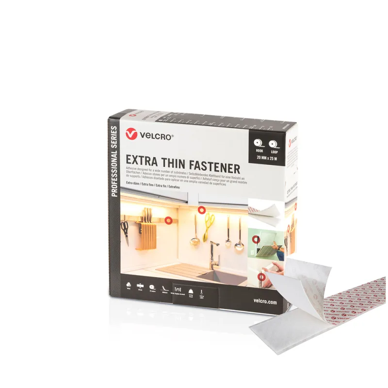 CIERRE 20MMX 25MT EXTRA FINO BL MARCA VELCRO® MARCA VELCRO®