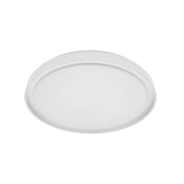 Plafón Bianca Blanco/Plata LED 60W 3000-4200-6500K 5400lm (Ø50x50x7cm) con Mando y Memoria