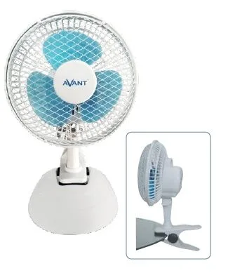 Avant Mini ventilador de mesa Ventilador silencioso de sobremesa 2 en 1 | Ventilador con pinza con 3 Velocidades de 15 W | Ventilador con Rejilla Nido de Abeja.