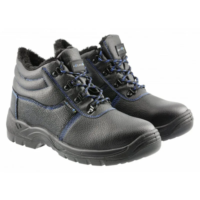 Botines de trabajo Hogert Technik Muritz, invierno, aislantes S3 SRC, talla 45, confort y protección para trabajos en condiciones extremas.