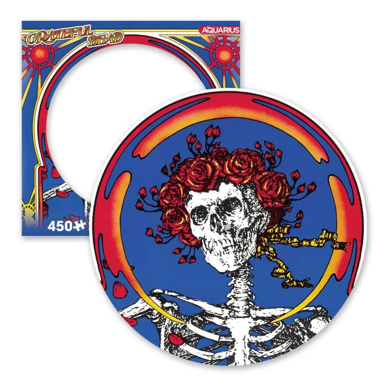 Grateful dead: skull & roses 450 piece picture disc jigsaw puzzle