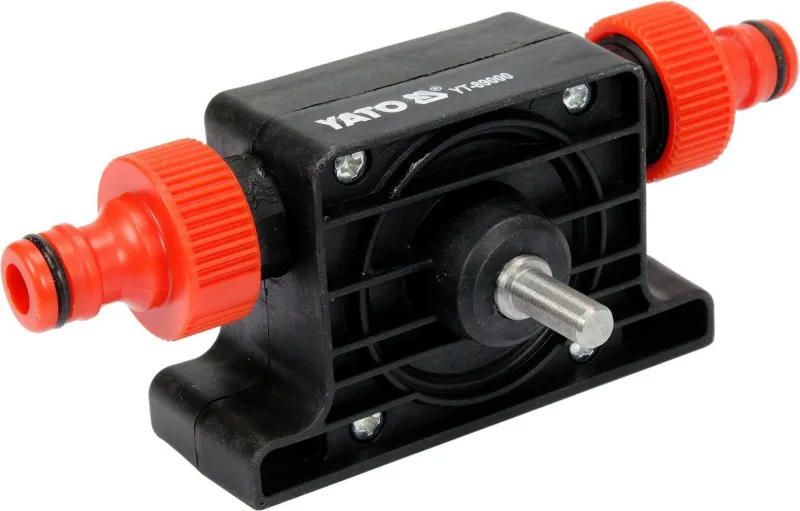 Accesorio para taladro eléctrico, Yato, modelo YT-89000, uso como bomba de agua portátil, adaptable, práctica y compacta, ideal para trasvases y drenajes rápidos