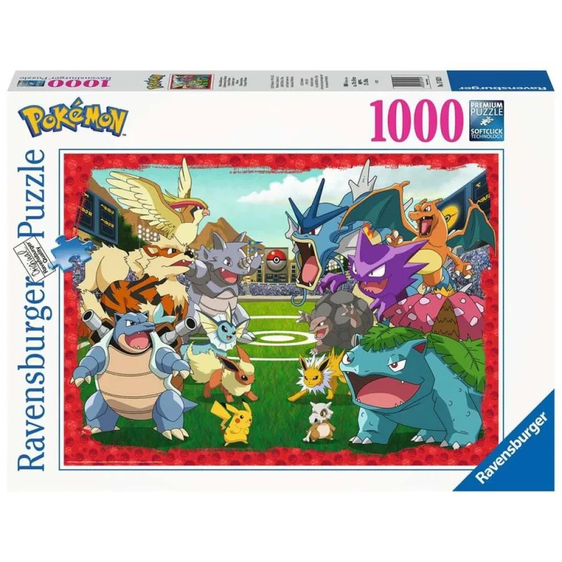 Ravensburger - Puzzle Pokémon, Rompecabezas para Adultos, Regalo para Niños de 14+ Años, Juego Educativo y Estimulante, 1000 Piezas, 70x50 cm
