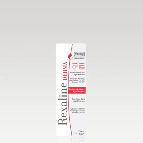 Rexaline DERMA REPAIR EYE - Contorno de Ojos - Crema Hidratante, Antifatiga y Calmante - Cuidado Facial Dermatológico - Antiarrrugas y Antibolsas - Dúo de Ácido Hialurónico - Piel Sensible - 15 ml