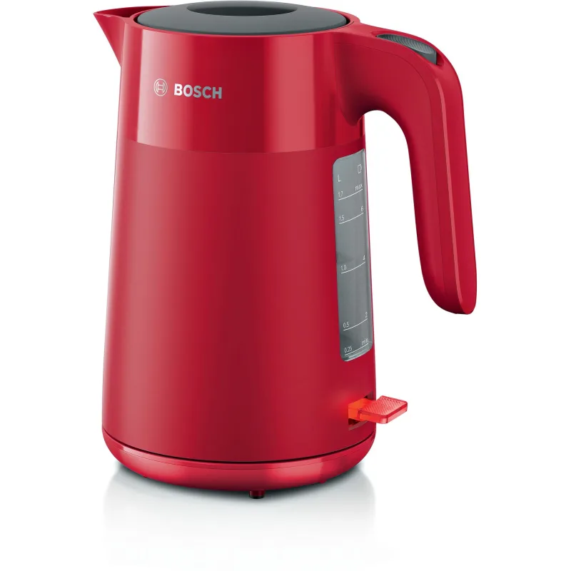 Bosch TWK2M164 tetera eléctrica 1,7 L 2400 W Negro, Gris, Rojo