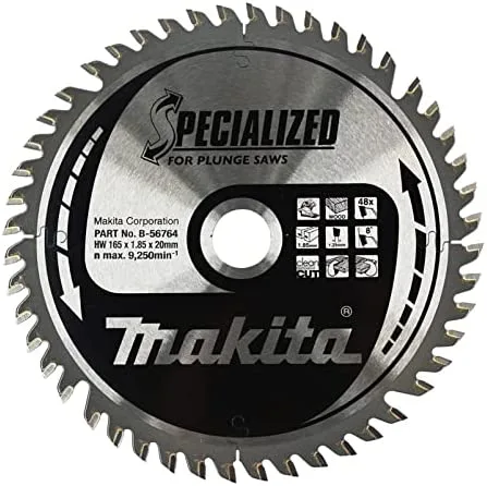 Makita B-56764 Hoja de sierra circular Specialized TCT 165x20mm 48T Madera