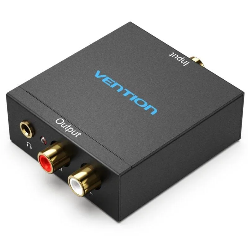 Vention Convertidor de Audio BDFB0-EU/ Entrada Toslink y RCA/ Salida 2x RCA