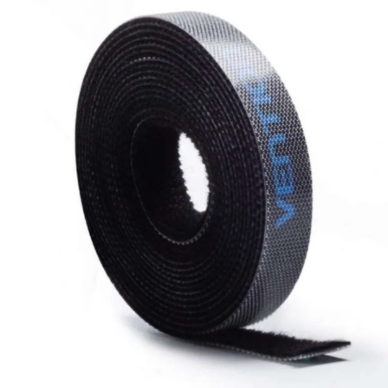 Vention - Organizador de cables (11 mm de grosor, cinta de velcro, 3 m), color negro