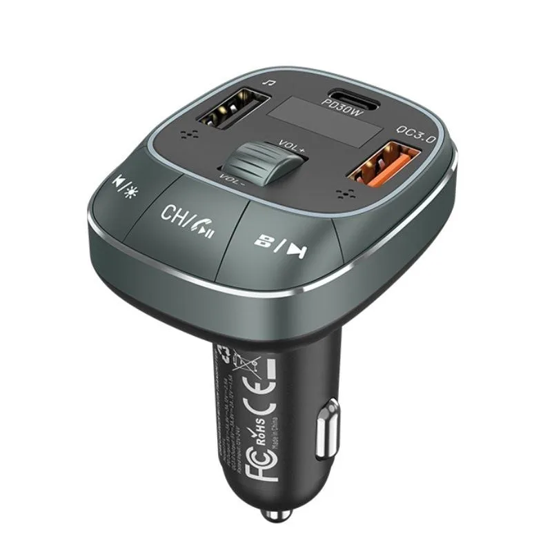 Vention Cargador de Coche FFLB0/ 1xUSB-Tipo C/ 2xUSB/ 30W