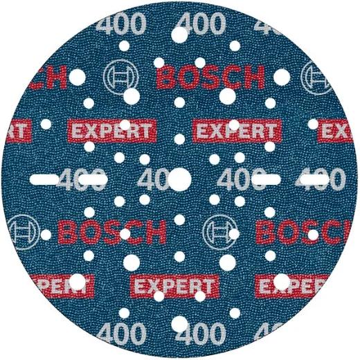 Bosch 50x Disco de lija para láminas EXPERT O780, 150 mm (para Madera dura, Pintura sobre madera, Ø 150 mm, Grano 400, Professional Accesorios Lijadora excéntrica)