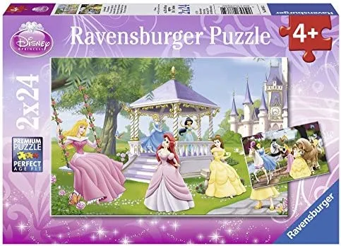 Ravensburger - Puzzles Princesas Disney Pack De 2 | Puzzle 4 Años O Más | 2 Puzles Niños 4 Años De 24 Piezas | Rompecabezas Niños De 26,5 X 18 Cm Puzzle