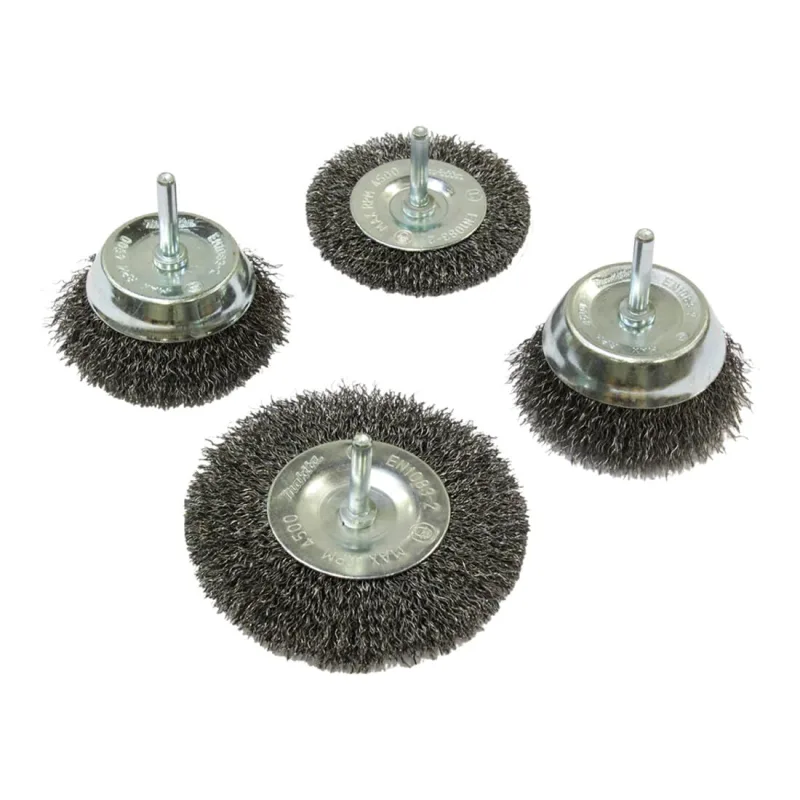 Makita szczotka druciana zestaw 4szt. 1/4"