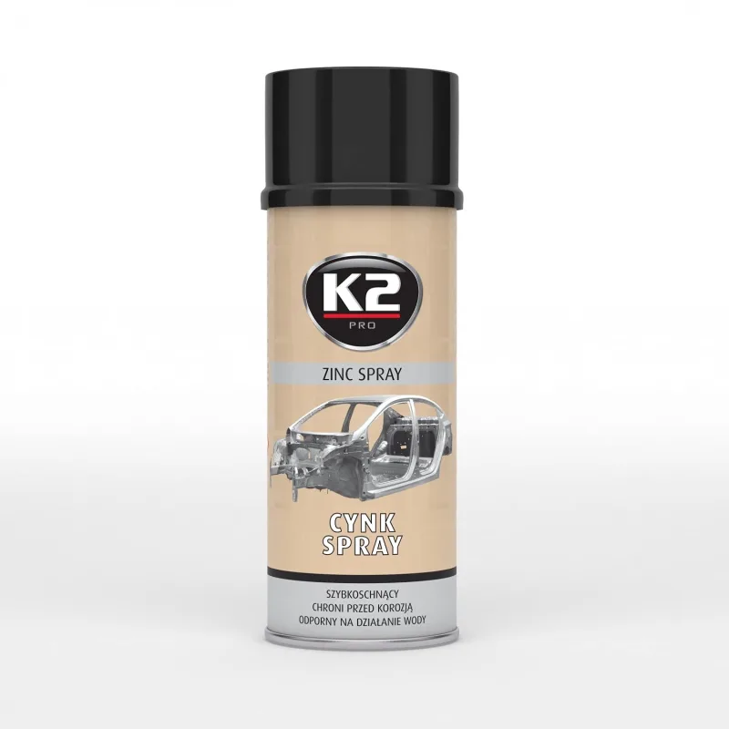 K2 zabezpiecza konstrukcje stalowe przed korozją wysokotemperaturowy cynk spray 400ml