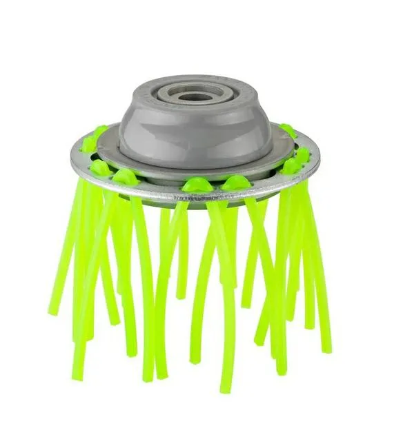 Yerd Cepillo de metal para hierbas silvestres Tecomec OCP120, para 2 hasta 12 hilos, incluye hilos de corte de 3,3 mm, portador de hilo desenroscable sin herramientas, fabricado en la UE