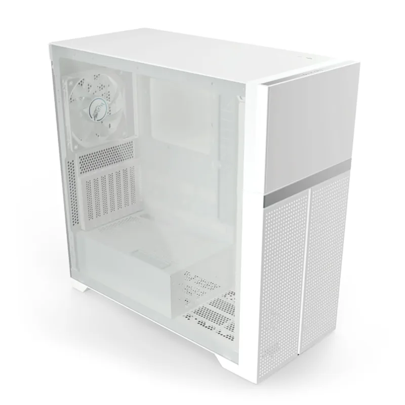 Caja atx semitorre valkyrie vk02 lite cristal templado blanca