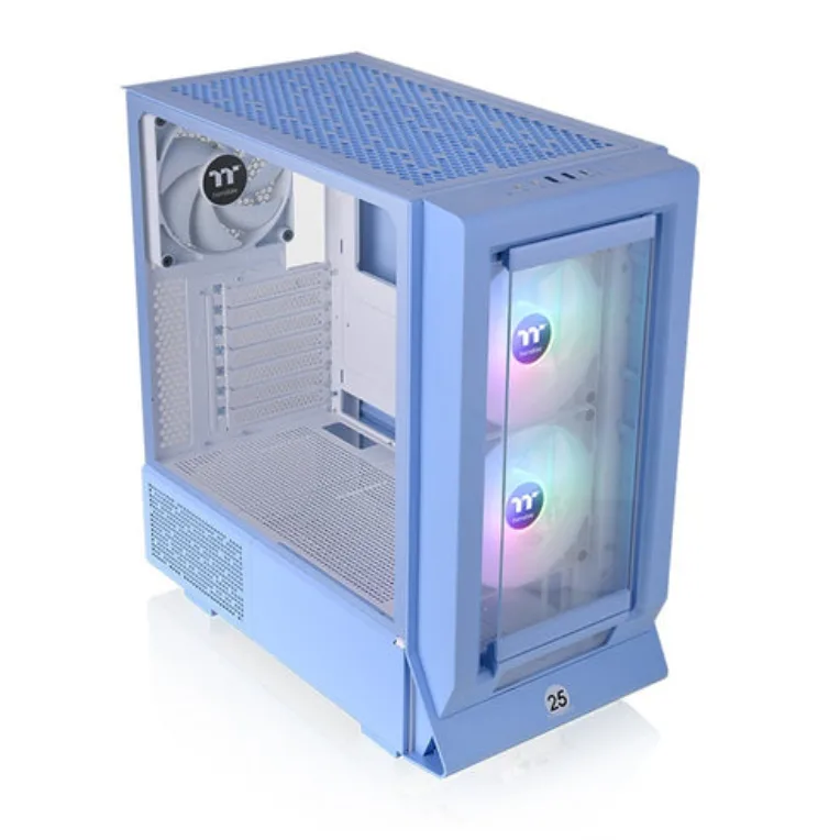 Thermaltake Ceres 350 MX | Mid Tower Chassis | Hidden Connector | 25th Anniversary Hydrangea Blue Limited Edition