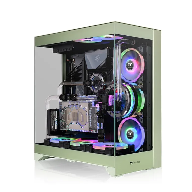 Thermaltake CTE E550 TG | Mid Tower | Hidden Connector | Matcha Green