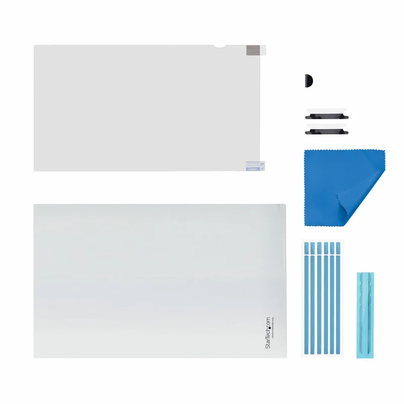 StarTech.com 15.6-Inch 16:9 Touch Privacy Screen, Laptop Security Shield, Anti-Glare Blue Light Filter, Flip-Up